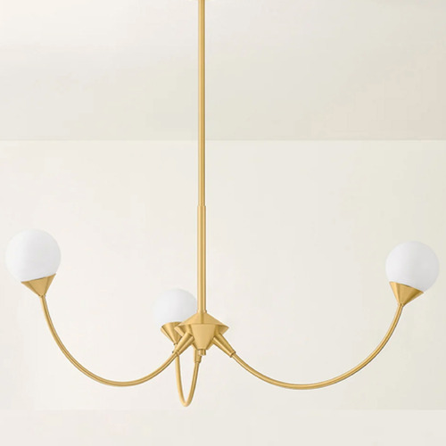 Mitzi by Hudson Valley Mitzi By Hudson Valley Mitzi Natasha Aged Brass LED Chandelier H1051803-AGB
