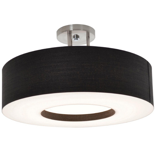 Afx Lighting Montclair Satin Nickel LED Semi-Flushmount Light