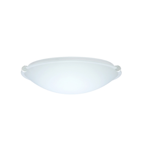 Flushmount Light White Glass White by Besa Lighting