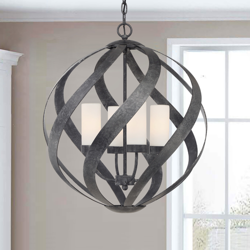 Blacksmith Pendant in Old Black by Quoizel Lighting