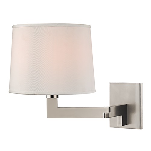 Fairport Polished Nickel Sconce by Hudson Valley Lighting
