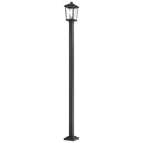 Z-Lite Beacon Black Post Light by Z-Lite 568PHBS-536P-BK