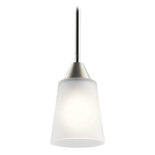 Kichler Lighting Skagos 4.75-Inch Brushed Nickel Mini Pendant by Kichler Lighting 52235NI