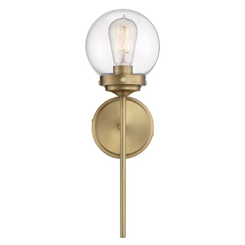 18-Inch Wall Sconce in Natural Brass by Meridian