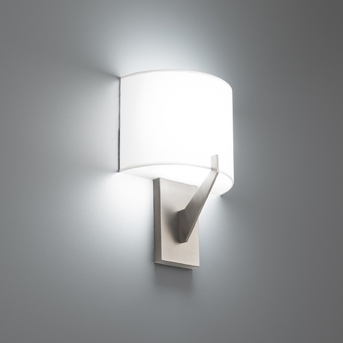 Fitzgerald 8-Inch LED Wall Sconce in Brushed Nickel 3CCT 3500K by WAC Lighting