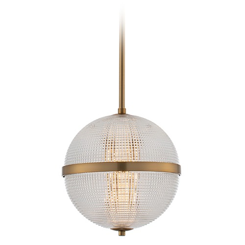 Kalco Lighting Portland 10-Inch LED Mini Pendant in Winter Brass by Kalco Lighting 512111WB