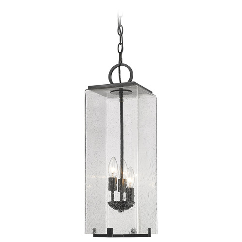 Sana Black Outdoor Hanging Light by Z-Lite