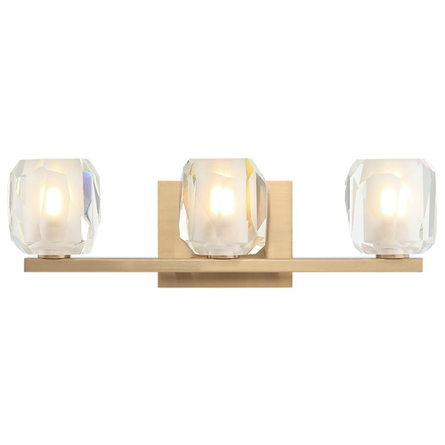 Matteo Lighting Carleton Aged Gold Brass Bathroom Light