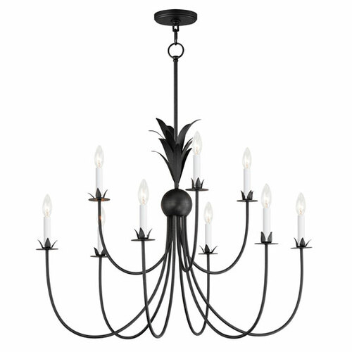 Paloma 9-Light Chandelier in Anthracite by Maxim Lighting