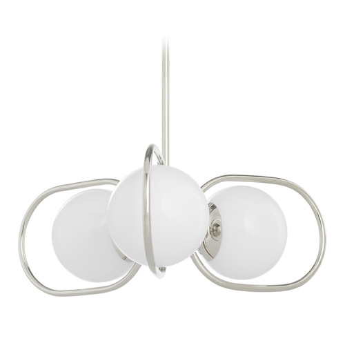Belmont Polished Nickel Chandelier by Quorum Lighting