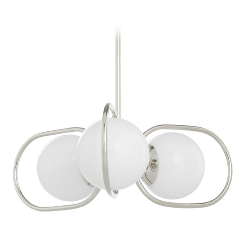 Quorum Lighting Belmont Polished Nickel Chandelier by Quorum Lighting 6137-3-62