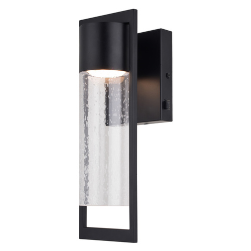 Sawyer Matte Black LED Outdoor Wall Light by Vaxcel Lighting