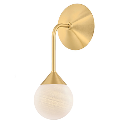 Mitzi by Hudson Valley Mitzi By Hudson Valley Mitzi Natasha Aged Brass LED Sconce H1051101-AGB