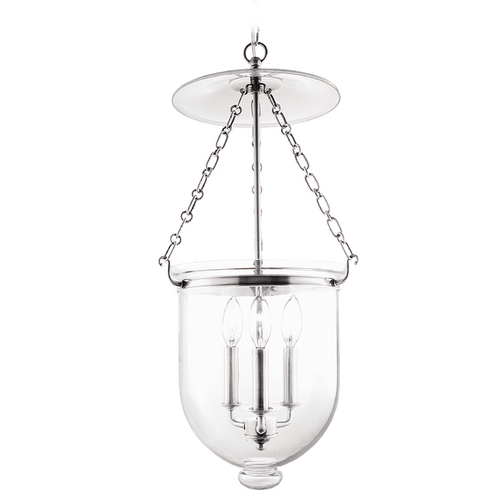 Hudson Valley Lighting Hampton Pendant in Polished Nickel by Hudson Valley Lighting 254-PN-C1