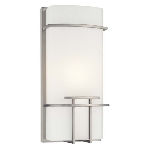 13.50-Inch Wall Sconce in Brushed Nickel by George Kovacs