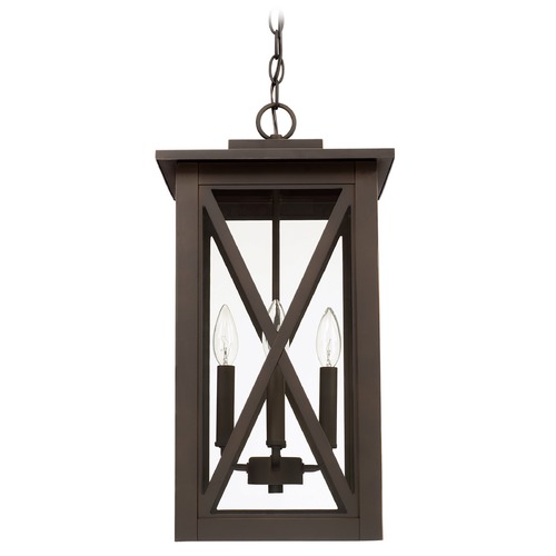 Avondale Outdoor Hanging Lantern in Oiled Bronze by Capital Lighting
