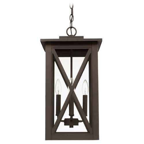 Capital Lighting Avondale Outdoor Hanging Lantern in Oiled Bronze by Capital Lighting 926642OZ