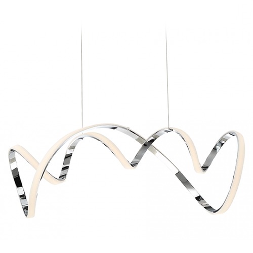 Vornado Chrome LED Pendant by WAC Lighting