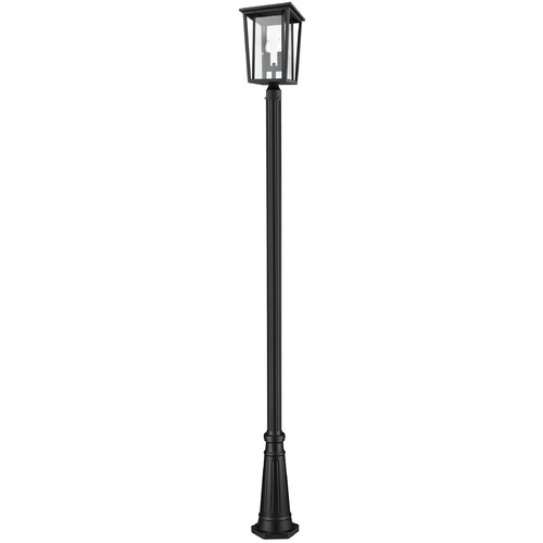 Z-Lite Seoul Black Post Light by Z-Lite 571PHBR-519P-BK