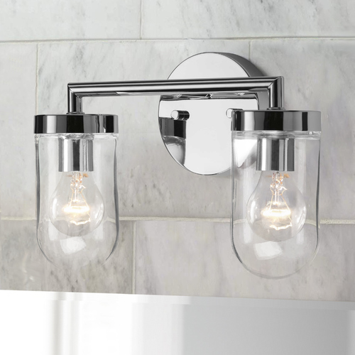 Signal Polished Chrome 2-Light Bathroom Light by Progress Lighting