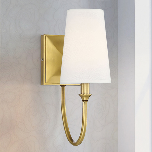 Cameron Warm Brass Sconce by Savoy House