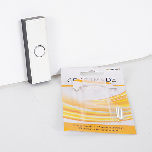 Push Button White LED Doorbell Button by Craftmade Lighting