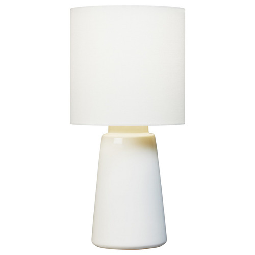 Vessel Medium Table Lamp in New White by Visual Comfort Studio