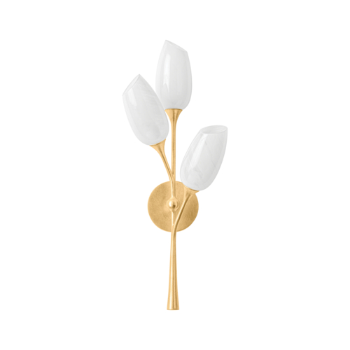 Troy Lighting Aldean Vintage Gold Leaf LED Sconce