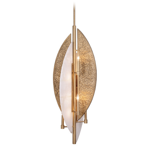 Saint Martin 48-Inch Foyer Light in Ashen Gold by Minka Lavery