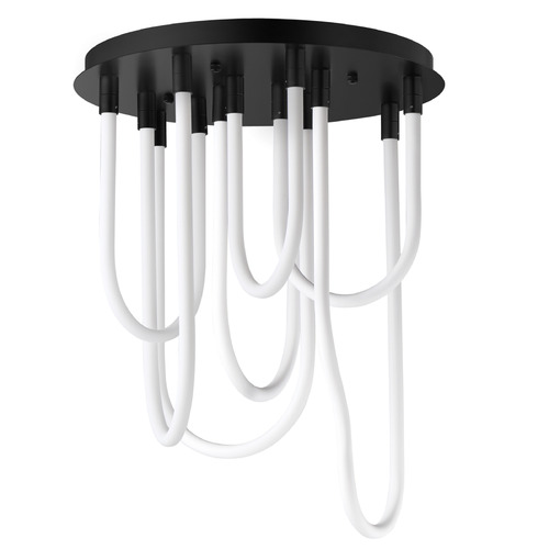 Et2 Soleil Black LED Flushmount Light