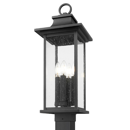 Z-Lite Tiberius Black Post Light