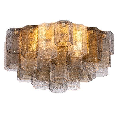 Corbett Lighting Helsinki Vintage Gold Leaf LED Flushmount Light
