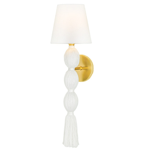 Mitzi by Hudson Valley Mitzi By Hudson Valley Mitzi Indra Aged Brass Sconce H1021101-AGB