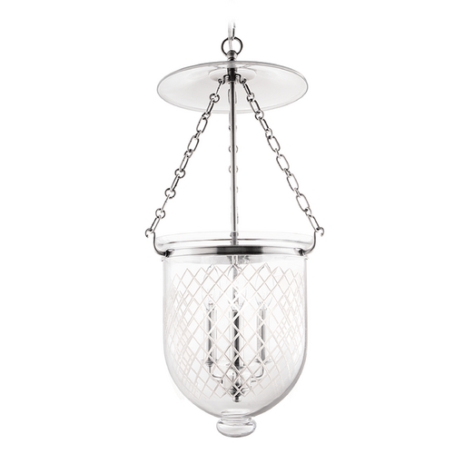 Hudson Valley Lighting Hampton Pendant in Polished Nickel by Hudson Valley Lighting 254-PN-C2