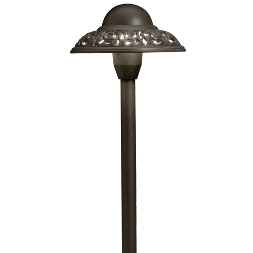 Pierced Dome 12V Path Light in Bronze by Kichler Lighting
