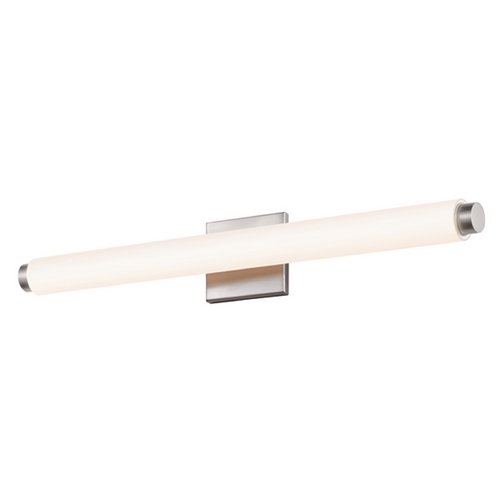 Tubo Satin Nickel LED Bathroom Light by Sonneman Lighting