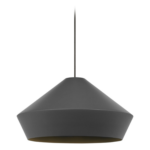 Brummel Kable Lite Pendant in Nickel & Gray by Visual Comfort Modern