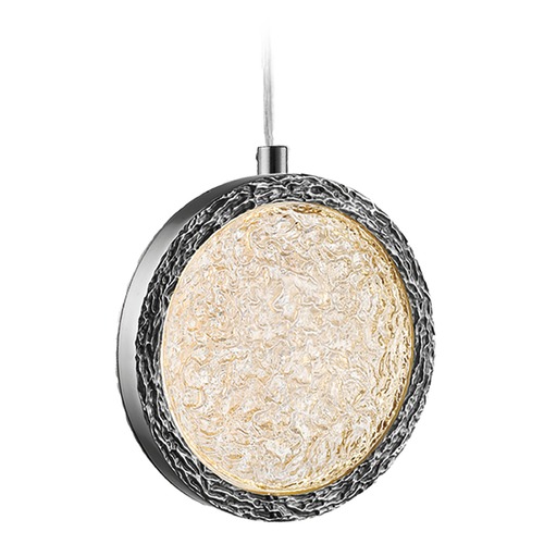 Bottega 13-Inch Polished Nickel LED Pendant by Avenue Lighting
