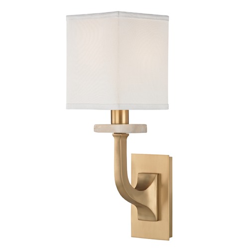 Hudson Valley Lighting Rockwell Aged Brass Sconce by Hudson Valley Lighting 1981-AGB