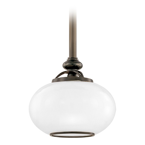 Hudson Valley Lighting Canton Old Bronze Mini Pendant with Oval Shade by Hudson Valley Lighting 9809-OB