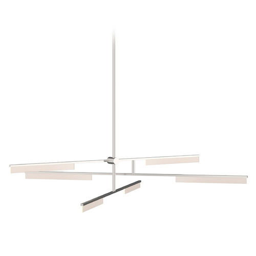 Klee 6-Light LED Chandelier in Polished Nickel by Visual Comfort Modern