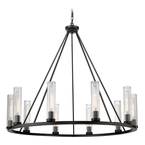 Beau Bronze Chandelier by Z-Lite