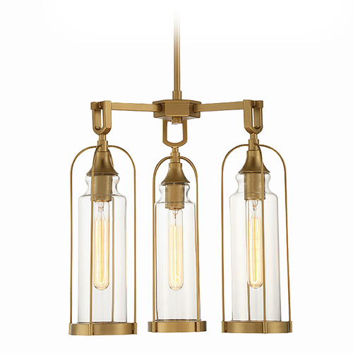 Eurofase Lighting Yasmin 3-Light Outdoor Chandelier in Aged Gold by Eurofase Lighting 42728-027