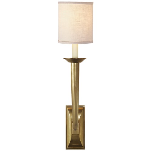 Visual Comfort Signature Collection Studio VC French Deco Horn Sconce in Antique Brass by Visual Comfort Signature S2020HABL