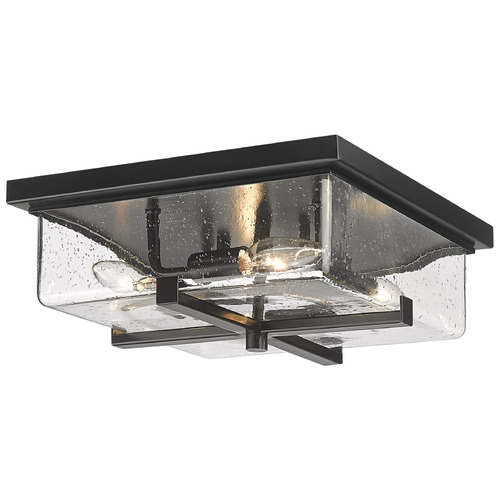 Z-Lite Sana Outdoor Flush Mount in Black by Z-Lite 592F-BK