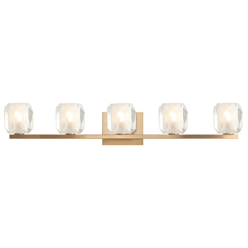 Matteo Lighting Carleton Aged Gold Brass Bathroom Light