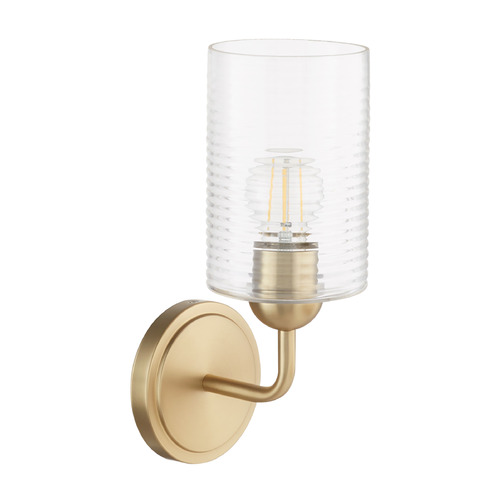 Charlotte Aged Brass Sconce by Quorum Lighting