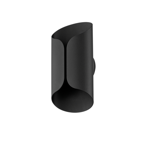 Troy Lighting Cole Textured Black LED Outdoor Wall Light