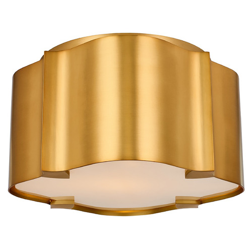 Kalco Lighting Kalco Lighting Lotus Winter Brass Flushmount Light 516341WB