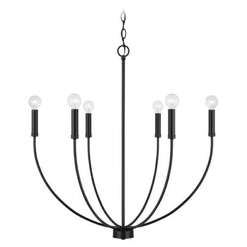 Homeplace By Capital Lighting Ansley Matte Black Chandelier